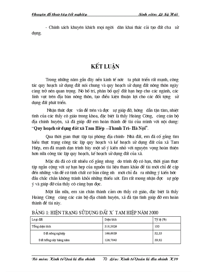 image for page Quy hoạch sử dụng đất xã Tam Hiệp Thanh Trì Hà Nội và một số giải pháp