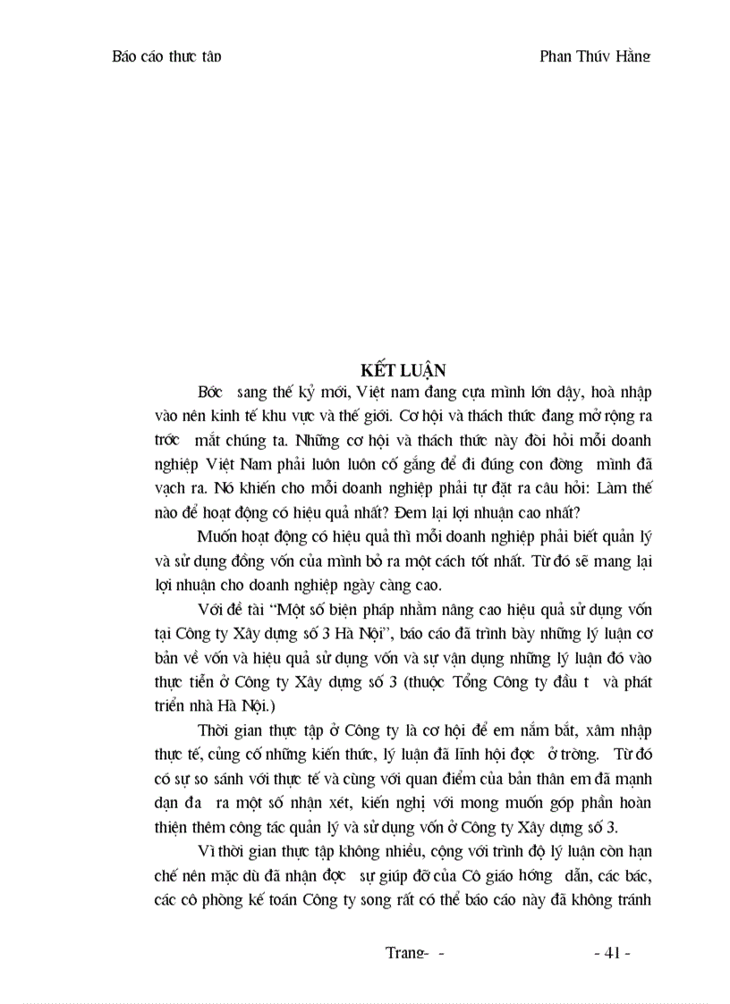 image for page Một số biện pháp nhằm nâng cao hiệu quả sử dụng vốn tại Công ty Xây dựng số 3 Hà Nôi