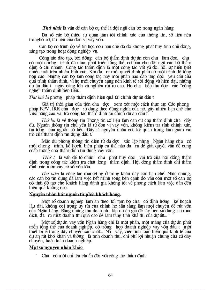 image for page Giải pháp nâng cao chất lượng thẩm định tài chính dự án đầu tư tại Ngân hàng Công thương Đống Đa