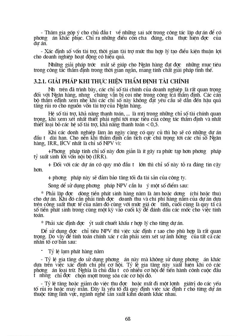 image for page Giải pháp nâng cao chất lượng thẩm định tài chính dự án đầu tư tại Ngân hàng Công thương Đống Đa