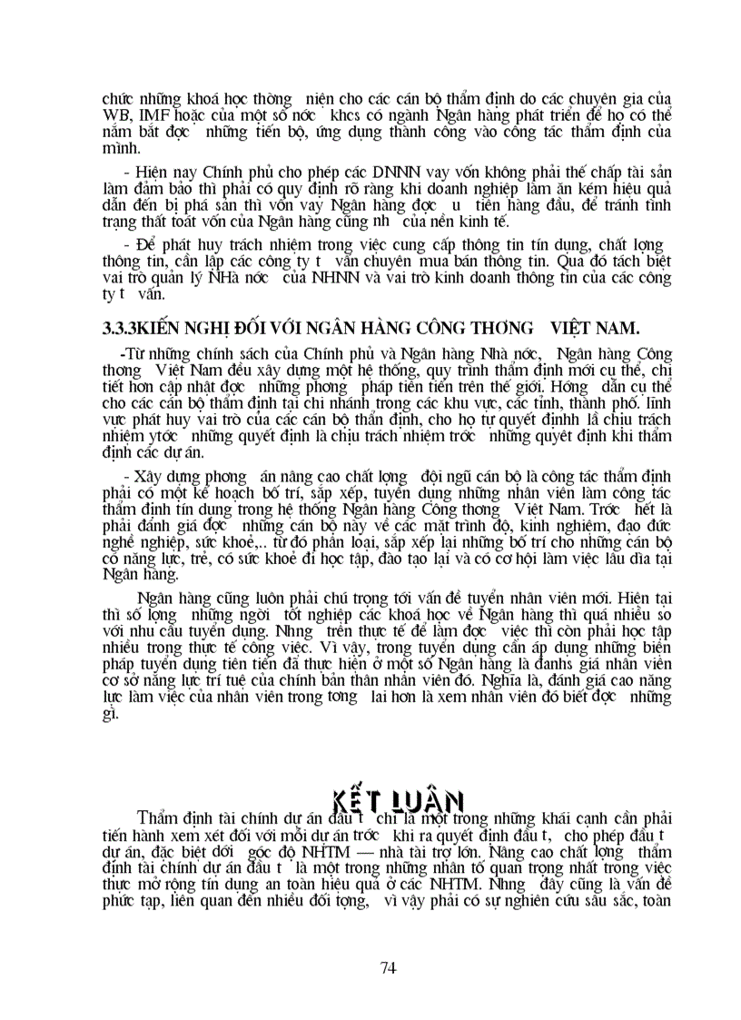 image for page Giải pháp nâng cao chất lượng thẩm định tài chính dự án đầu tư tại Ngân hàng Công thương Đống Đa