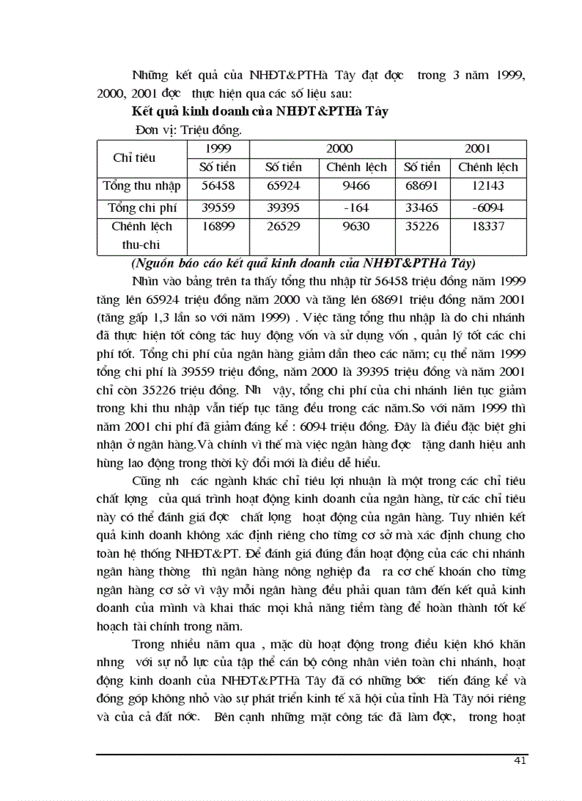 image for page Một số ý kiến về tăng thu tiết kiệm chi phí nhằm nâng cao hiệu quả kinh doanh tại NHĐT PT Hà Tây