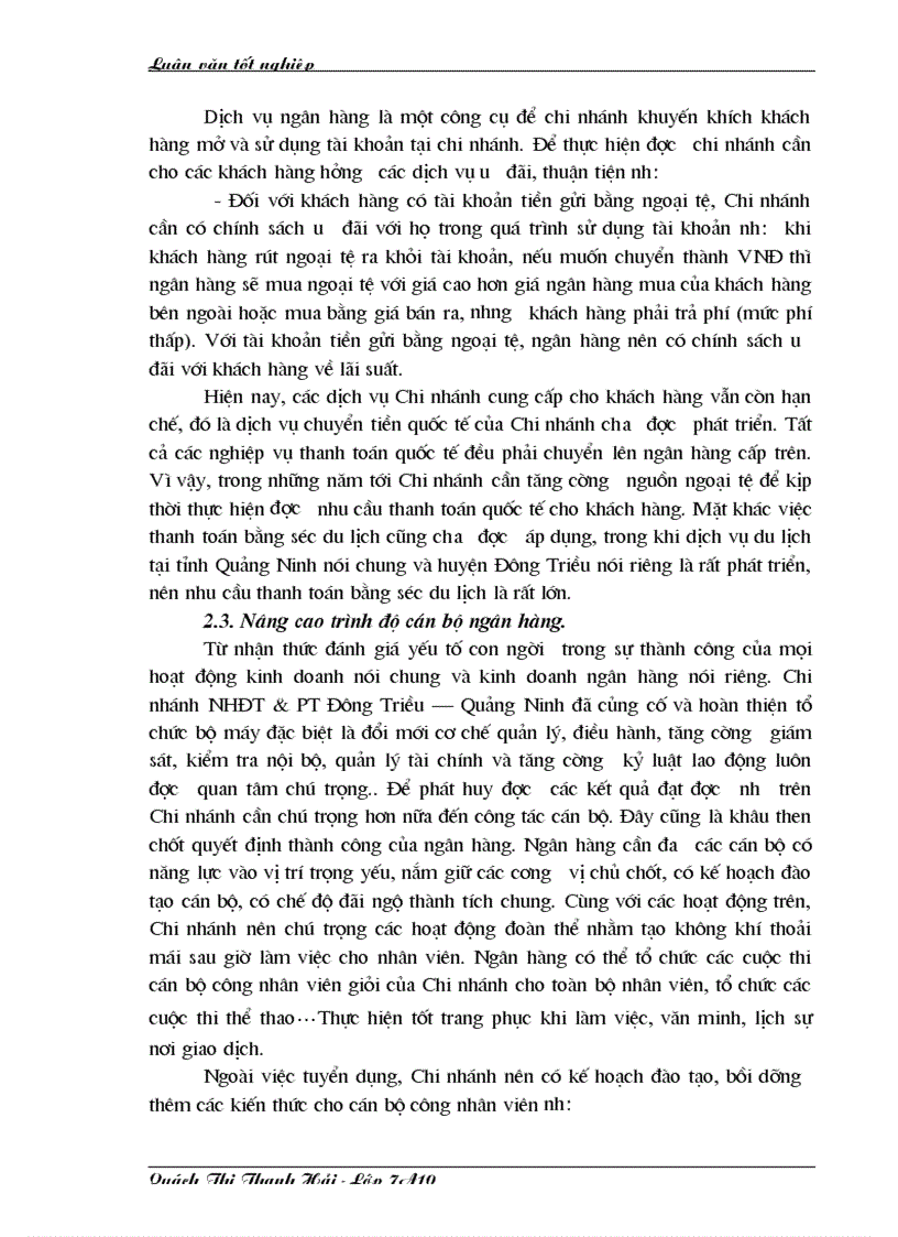image for page Giải pháp tăng cường công tác huy động vốn tại Chi nhánh Ngân hàng Đầu tư và Phát triển Đông Triều Quảng Ninh