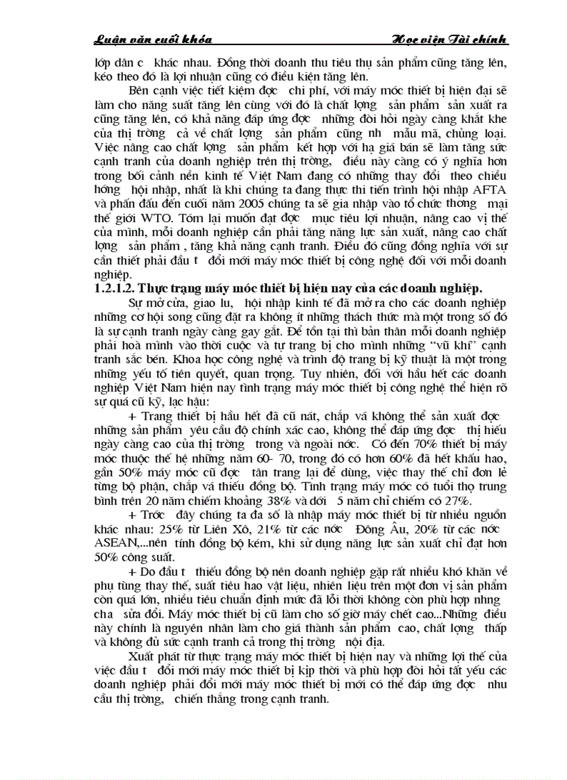 image for page Những giải pháp chủ yếu huy động vốn đổi mới thiết bị công nghệ tại Công ty Cổ phần dệt 10 10