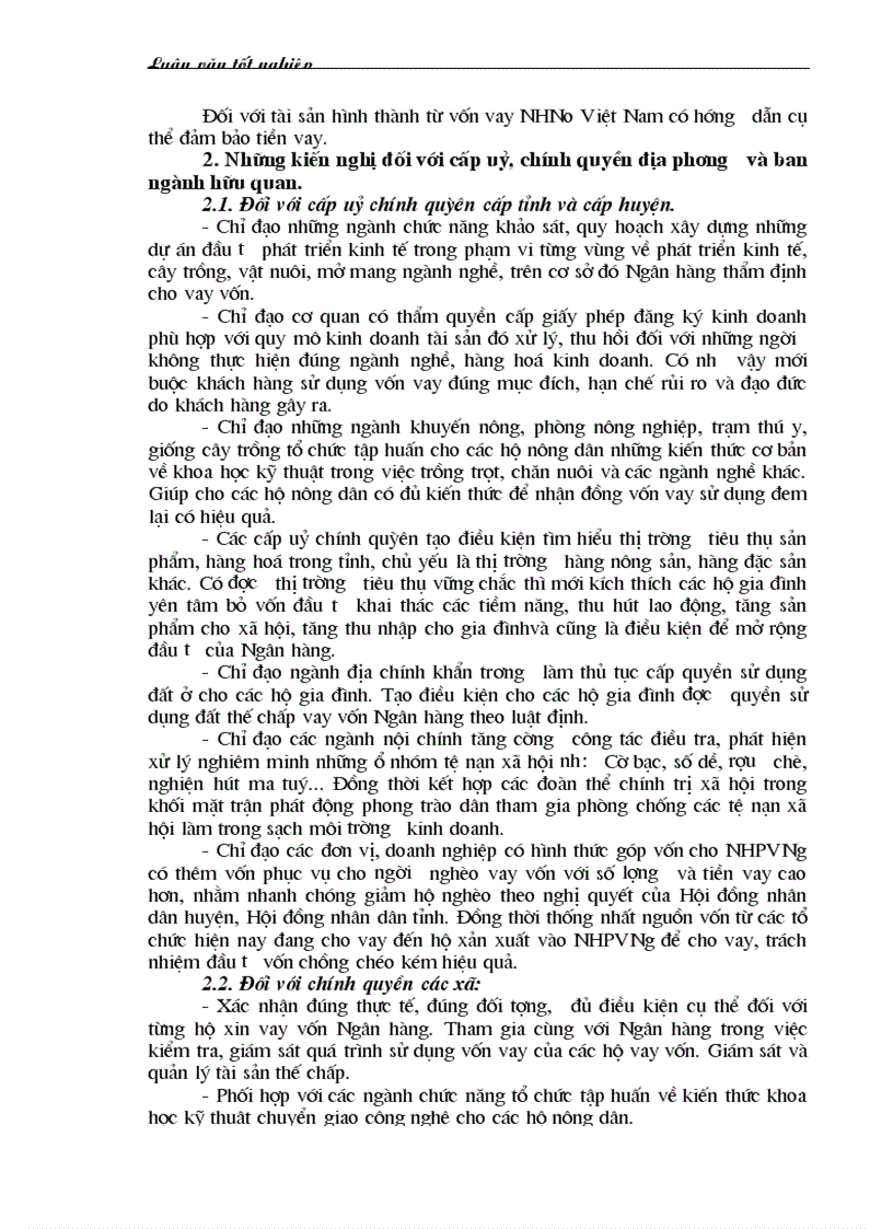 image for page Giải pháp nâng cao hiệu quả cho vay đối với hộ sản xuất ở Ngân hàng nông nghiệp huyện Kinh Môn tỉnh Hải Dương