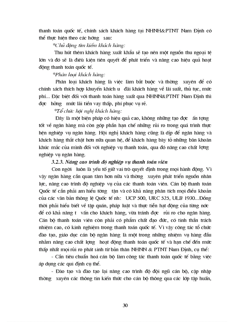 image for page Giải pháp hoàn thiện hoạt động chất lượng thanh toán quốc tế tại NHNN PTNT chi nhánh tỉnh Nam Định