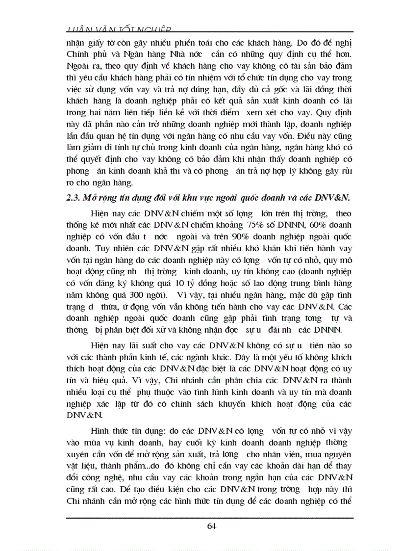 image for page Giải pháp mở rộng hoạt động tín dụng ngắn hạn tại NHNN PTNT Việt Nam Chi nhánh Láng Hạ