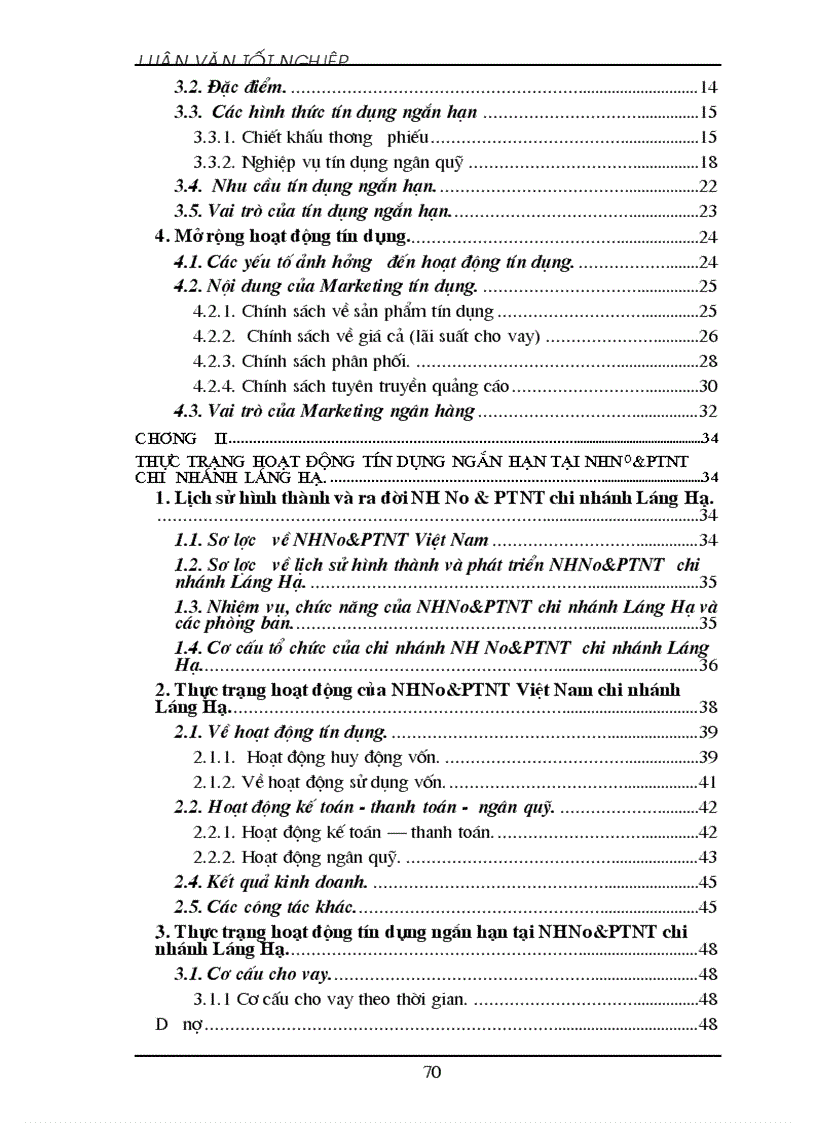 image for page Giải pháp mở rộng hoạt động tín dụng ngắn hạn tại NHNN PTNT Việt Nam Chi nhánh Láng Hạ