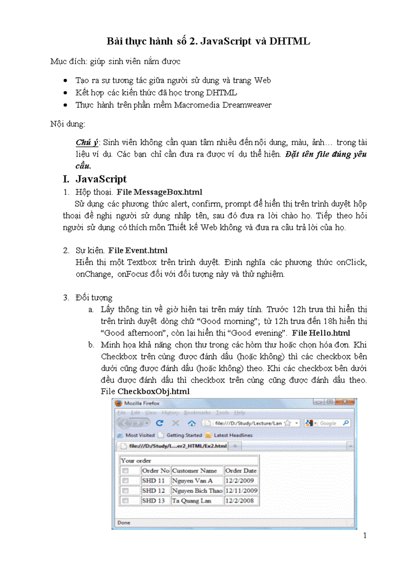 image for page Bài thực hành số 2 JavaScript và DHTML