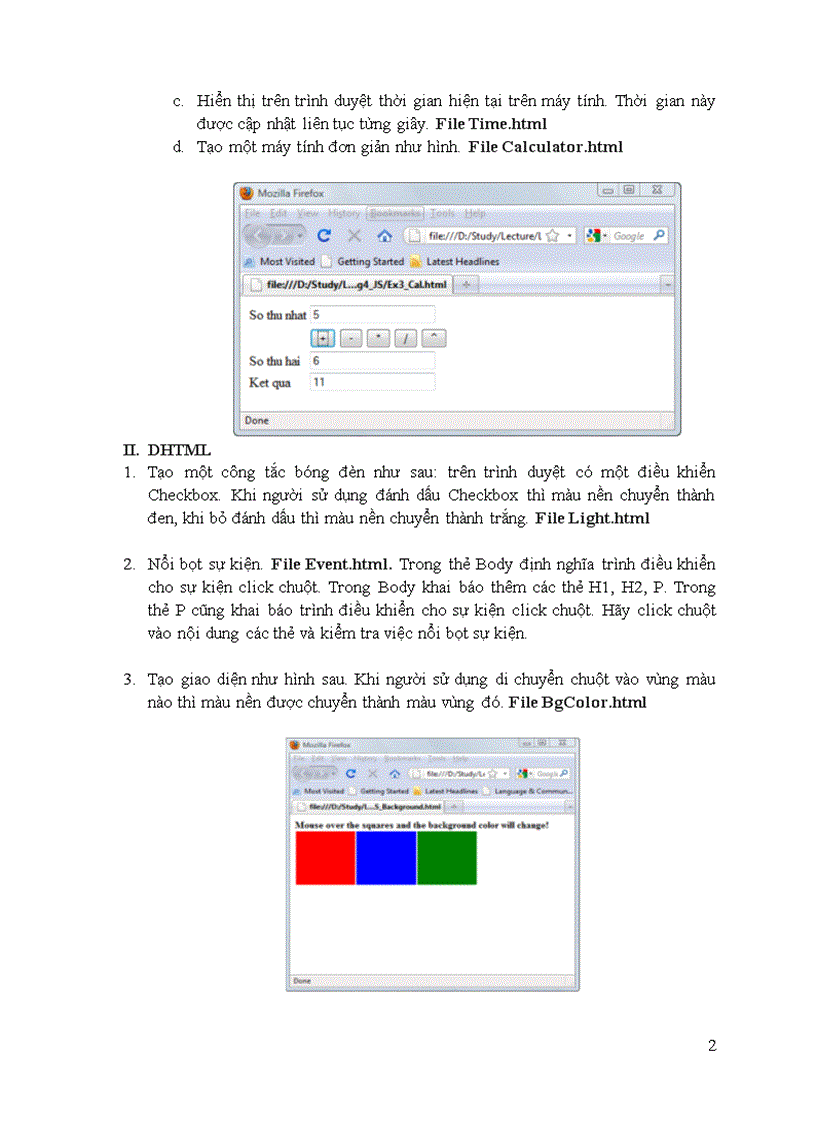 image for page Bài thực hành số 2 JavaScript và DHTML