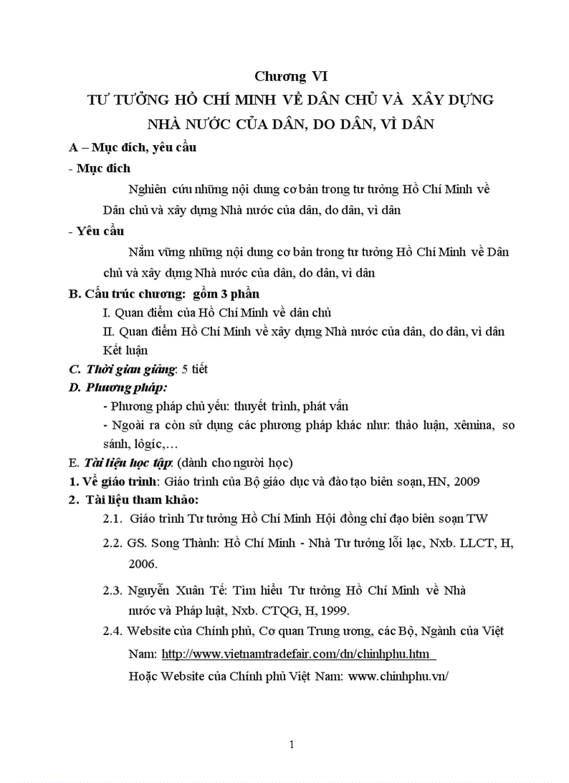 image for page Tư tưởng hồ chí minh về dân chủ và xây dựng nhà nước của dân do dân vì dân 1