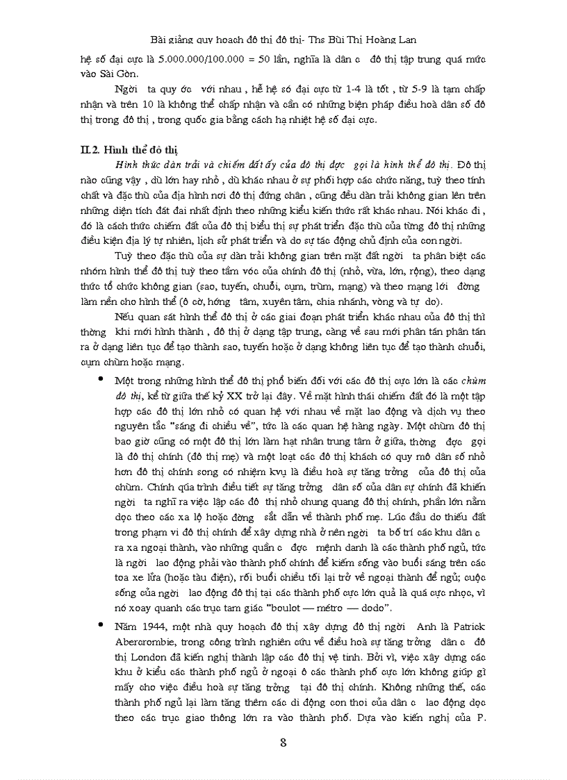 image for page Bài giảng quy hoạch đô thị đô thị