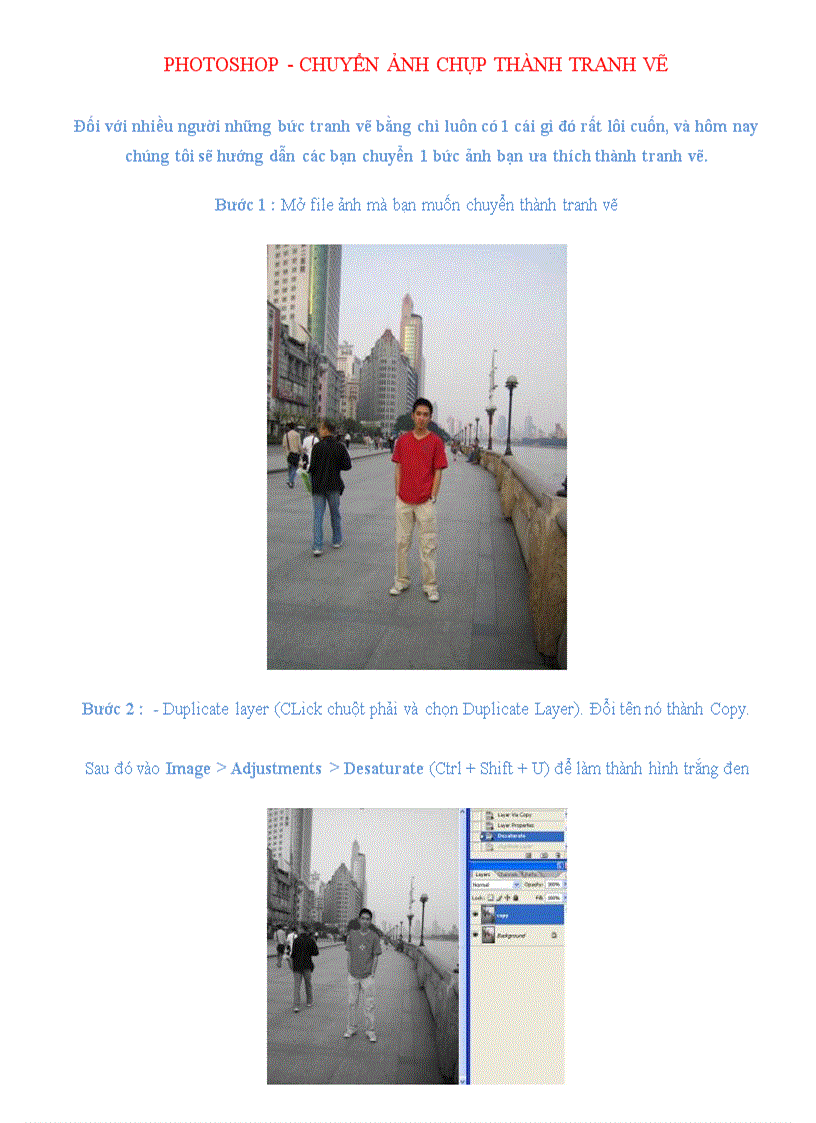 image for page Photoshop chuyển ảnh chụp thành tranh vẽ