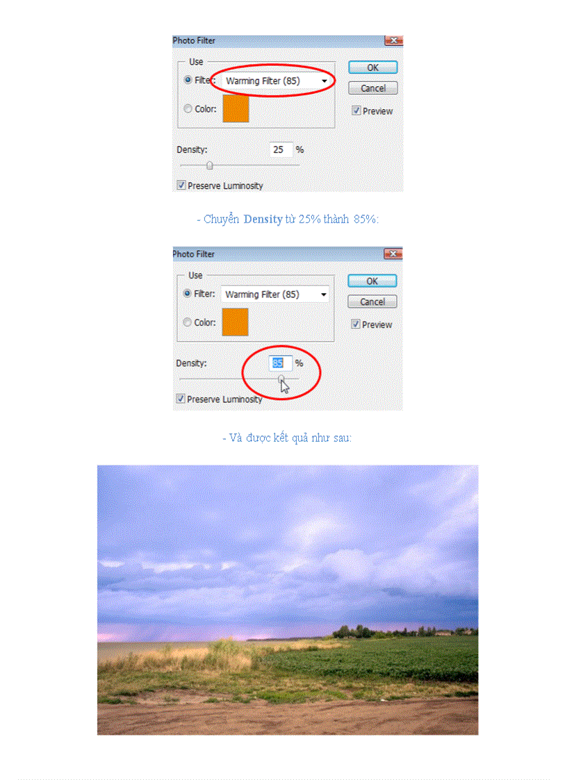 image for page Photoshop cân chỉnh ảnh với photo filter