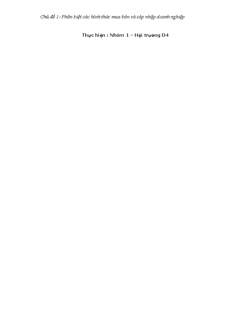 image for page Phân biệt các hình thức mua bán và sáp nhập doanh nghiệp