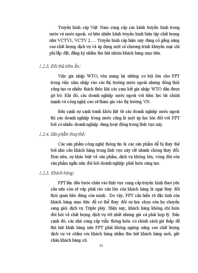 image for page Lập kế hoạch Marketing cho dịch vụ Triple Play của công ty viễn thông FPT 1