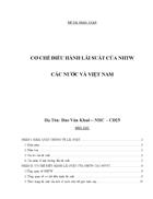 Cơ chế điều hành lãi suất của NHTW các nước và Việt Nam 1
