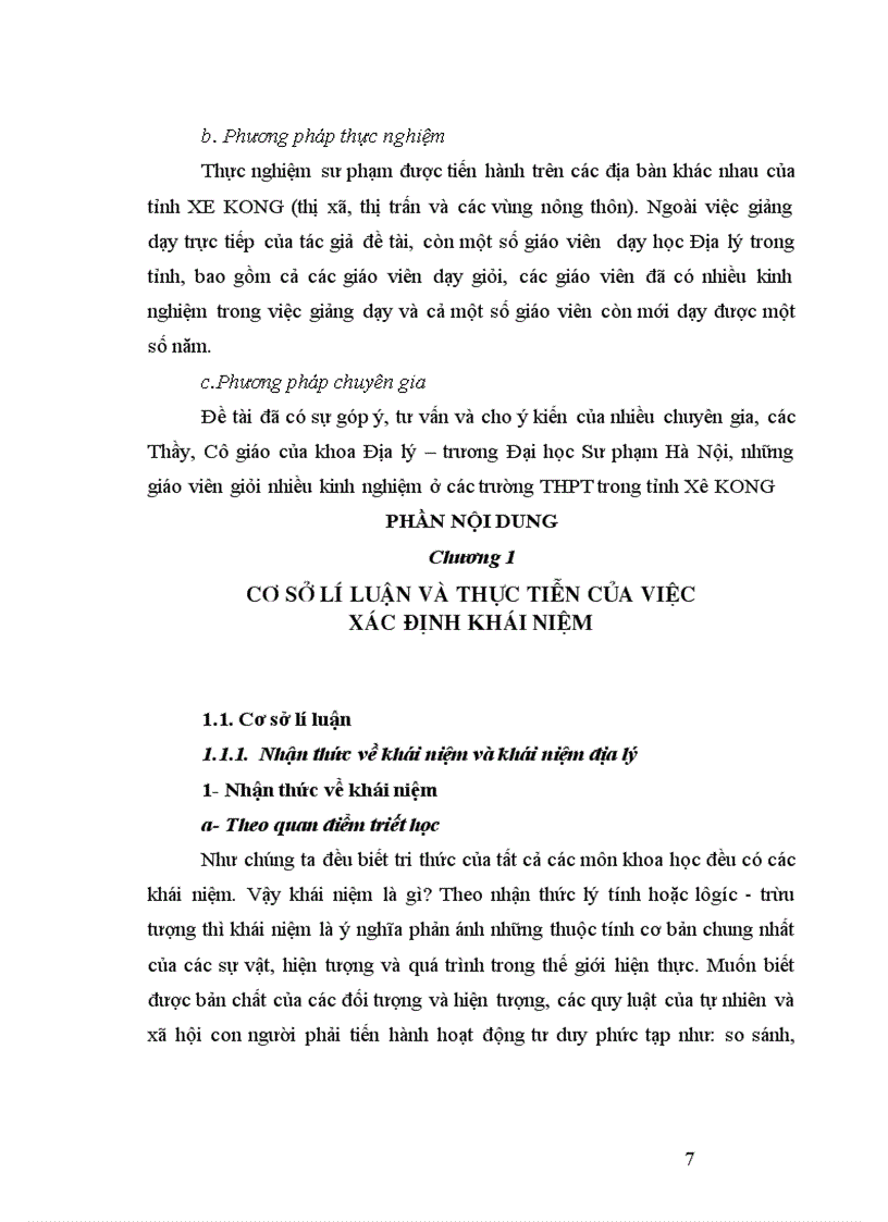 image for page Xác định hệ thống khái niệm trong nội dung sách giáo khoa Địa lý 11 Chương trình Địa lý THPT nước cộng hoà dân chủ nhân dân Lào