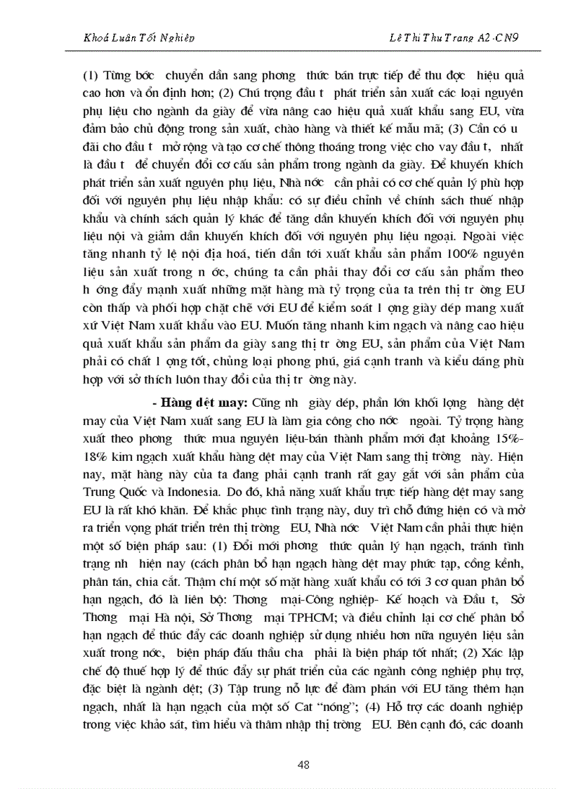 image for page Đẩy mạnh Hoạt đông xuất khẩu hàng hoá của Việt nam vào thị trường EU giai đoạn 2001 2010 Thực trạng và giải pháp