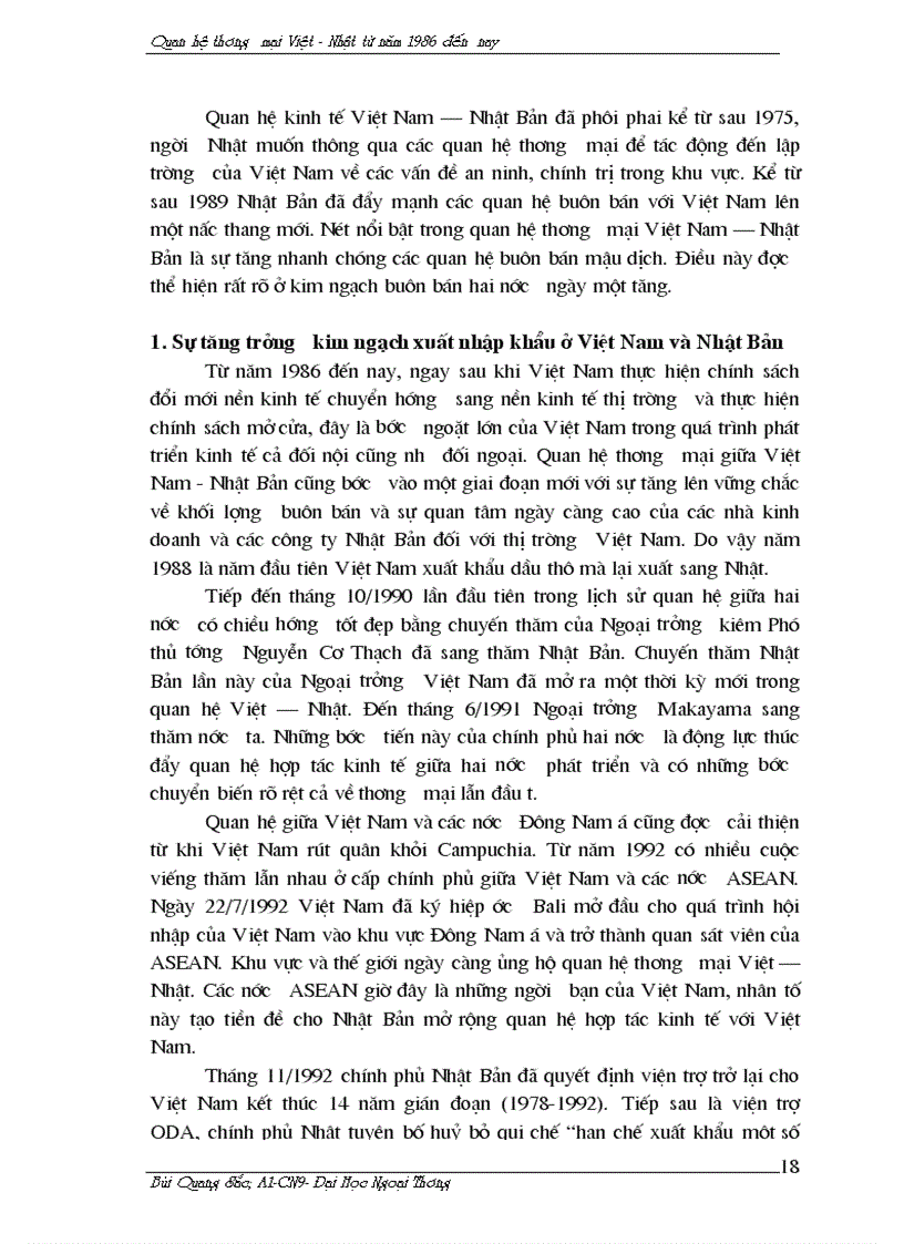 image for page Quan Hệ Thương Mại Việt Nam Nhật Bản giai đoạn từ 1986 đến nay