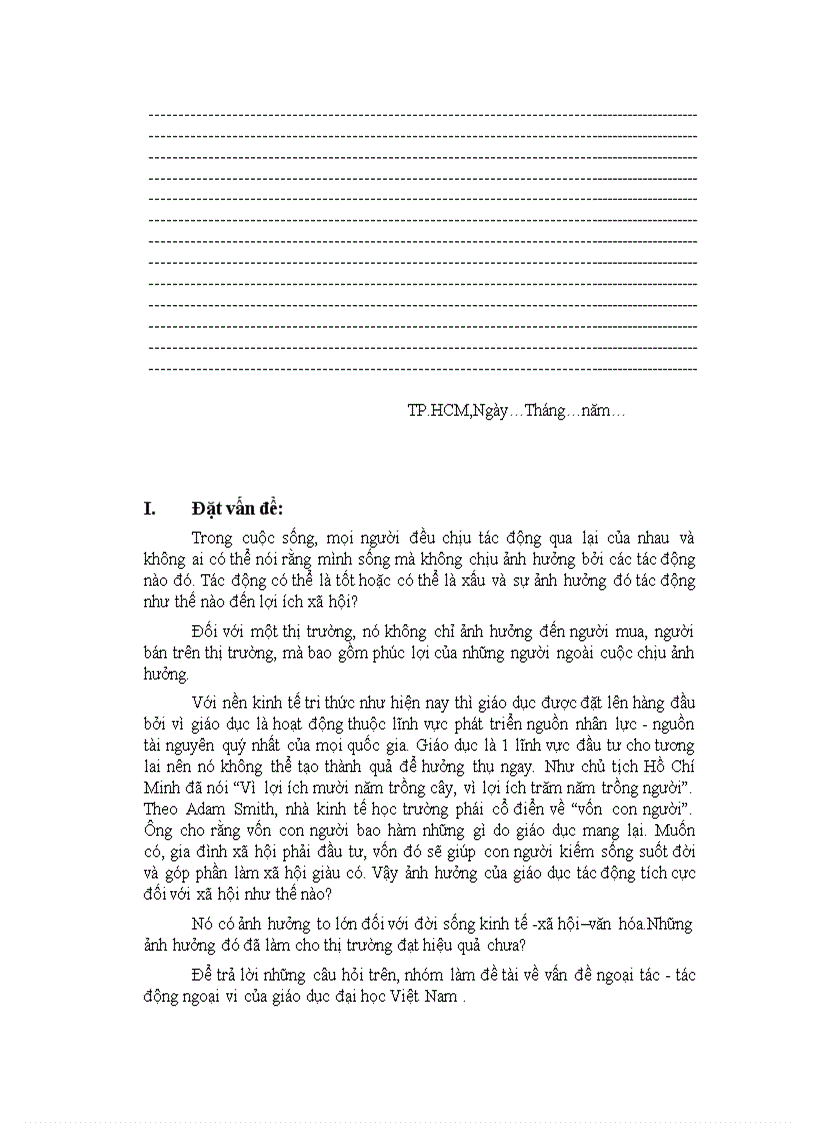 image for page Tìm hiểu về vấn đề ngoại tác tác động ngoại vi của giáo dục đại học Việt Nam