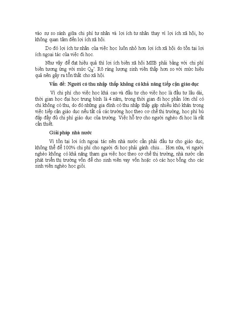 image for page Tìm hiểu về vấn đề ngoại tác tác động ngoại vi của giáo dục đại học Việt Nam