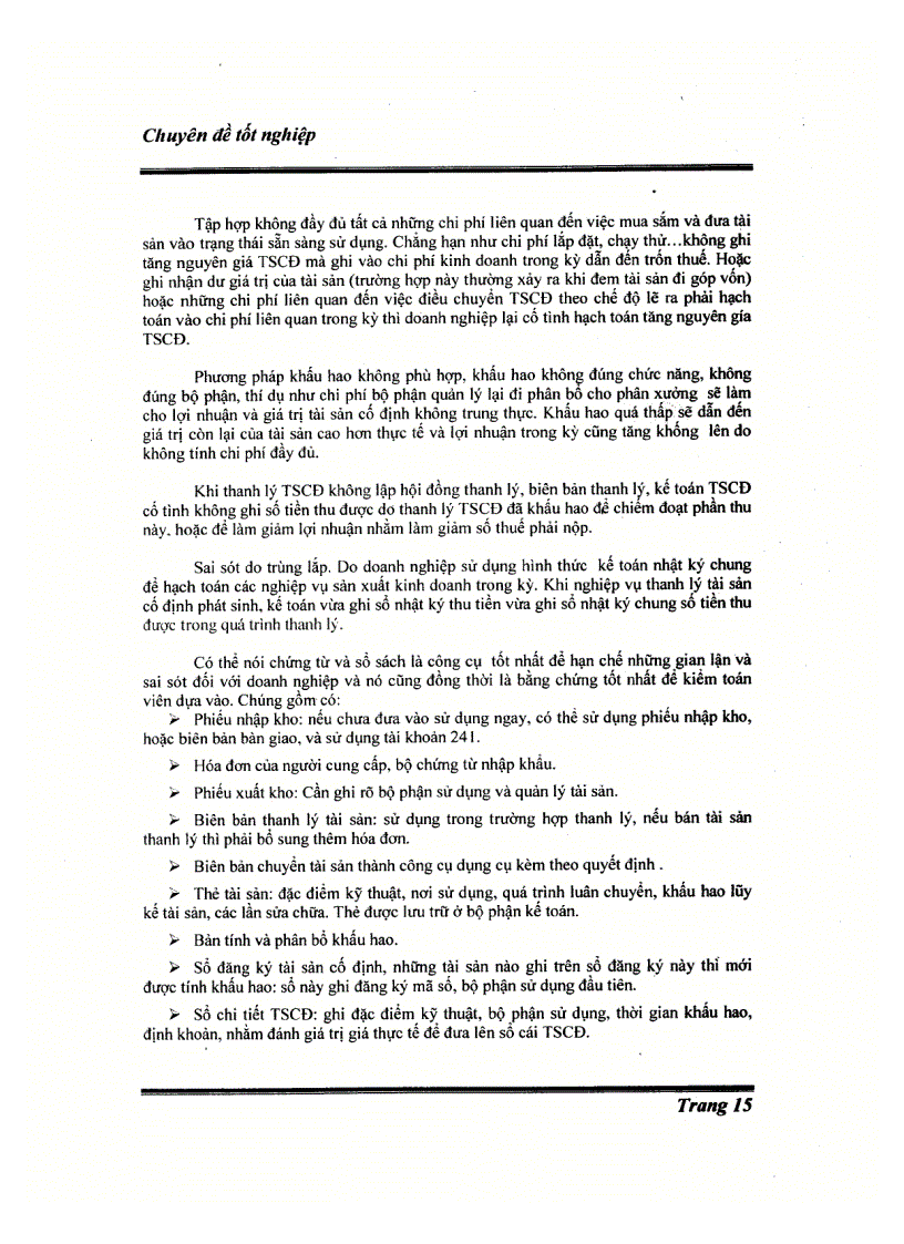 image for page Quy trình kiểm toán TSCĐ và chi phí khấu hao TSCĐ tại công ty kiểm toán