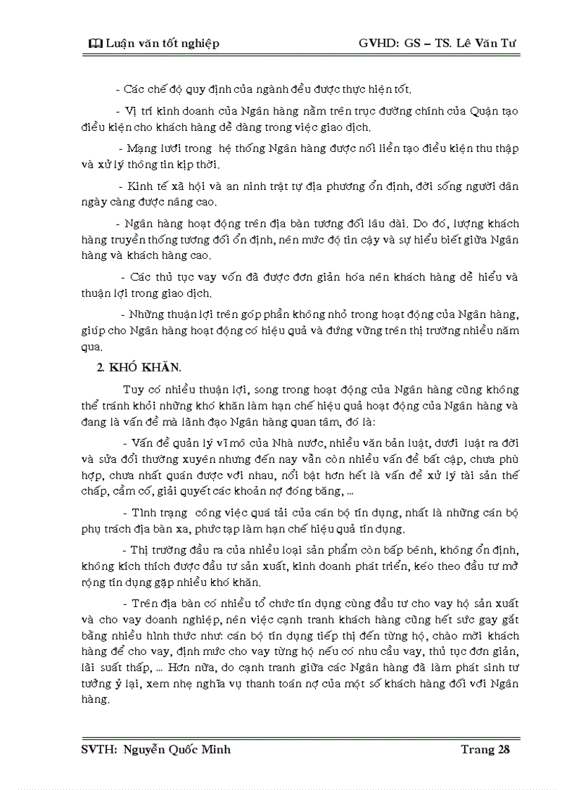 image for page Rủi ro và một số biện pháp phòng ngừa rủi ro trong hoạt động tín dụng NHNO PTNT Bình Chánh