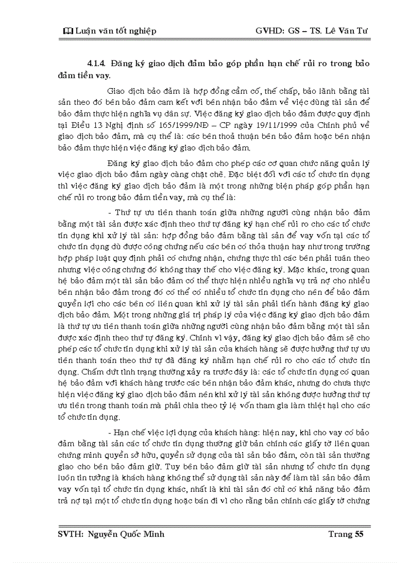 image for page Rủi ro và một số biện pháp phòng ngừa rủi ro trong hoạt động tín dụng NHNO PTNT Bình Chánh