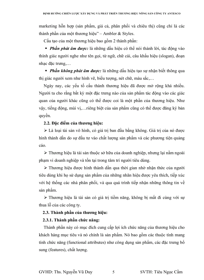 image for page Định hướng chiến lược xây dựng và phát triển thương hiệu cho hàng nông sản công ty Antesco