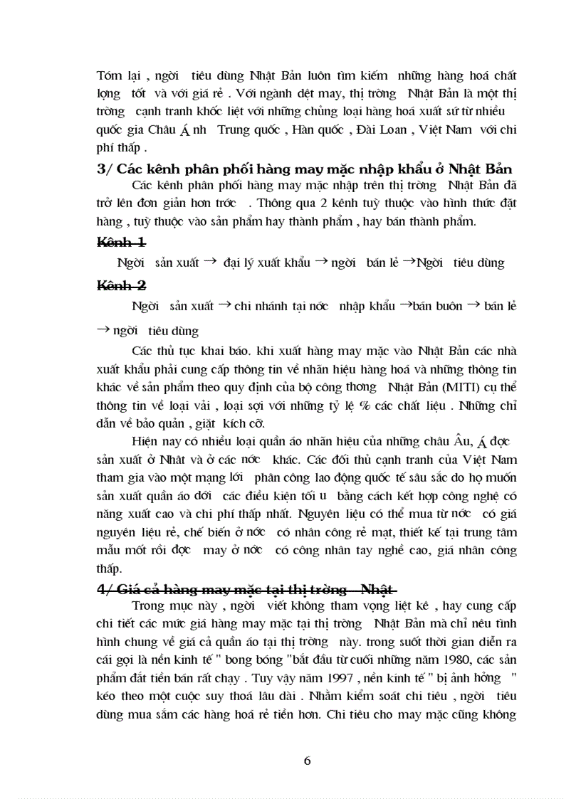 image for page Tình hình sản xuất xuất khẩu hàng dệt may sang Nhật Bản trong những năm gần đây