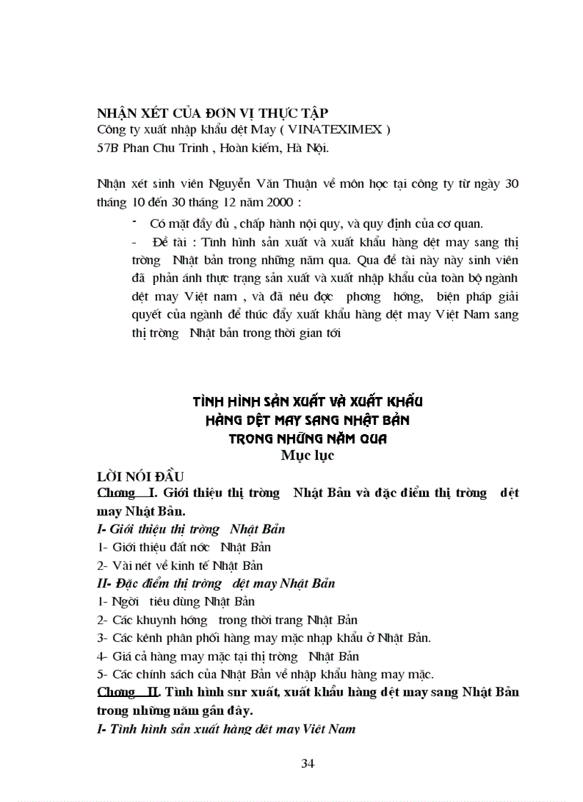 image for page Tình hình sản xuất xuất khẩu hàng dệt may sang Nhật Bản trong những năm gần đây