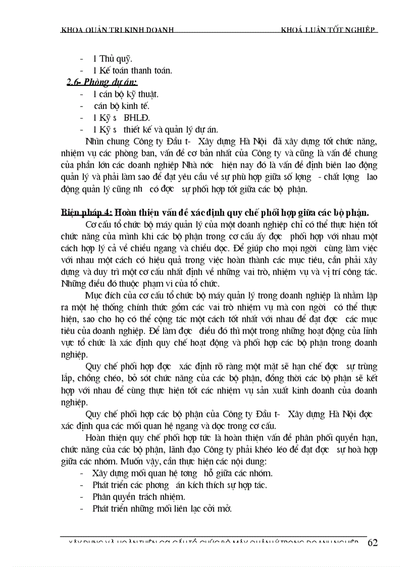 image for page Xây dựng và hoàn thiện cơ cấu tổ chức bộ máy quản lý tại Công ty Đầu tư Xây dựng Hà Nội