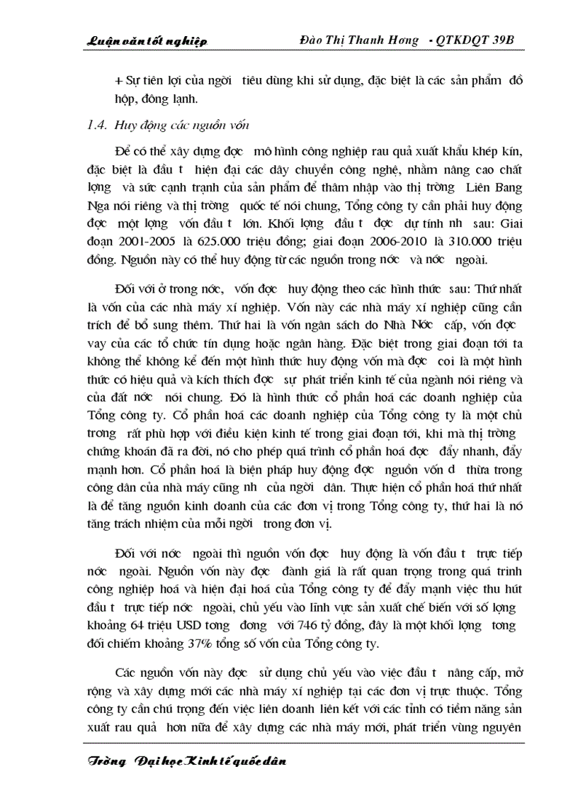 image for page Một số giải pháp nhằm thúc đẩy hoạt động xuất khẩu của Tổng công ty rau quả Việt Nam sang Viễn Đông Liên Bang Nga 1