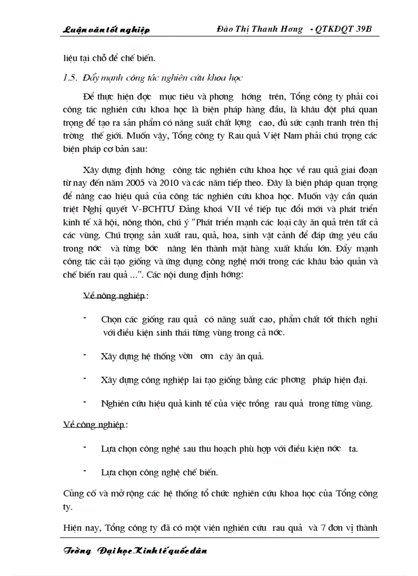 image for page Một số giải pháp nhằm thúc đẩy hoạt động xuất khẩu của Tổng công ty rau quả Việt Nam sang Viễn Đông Liên Bang Nga 1