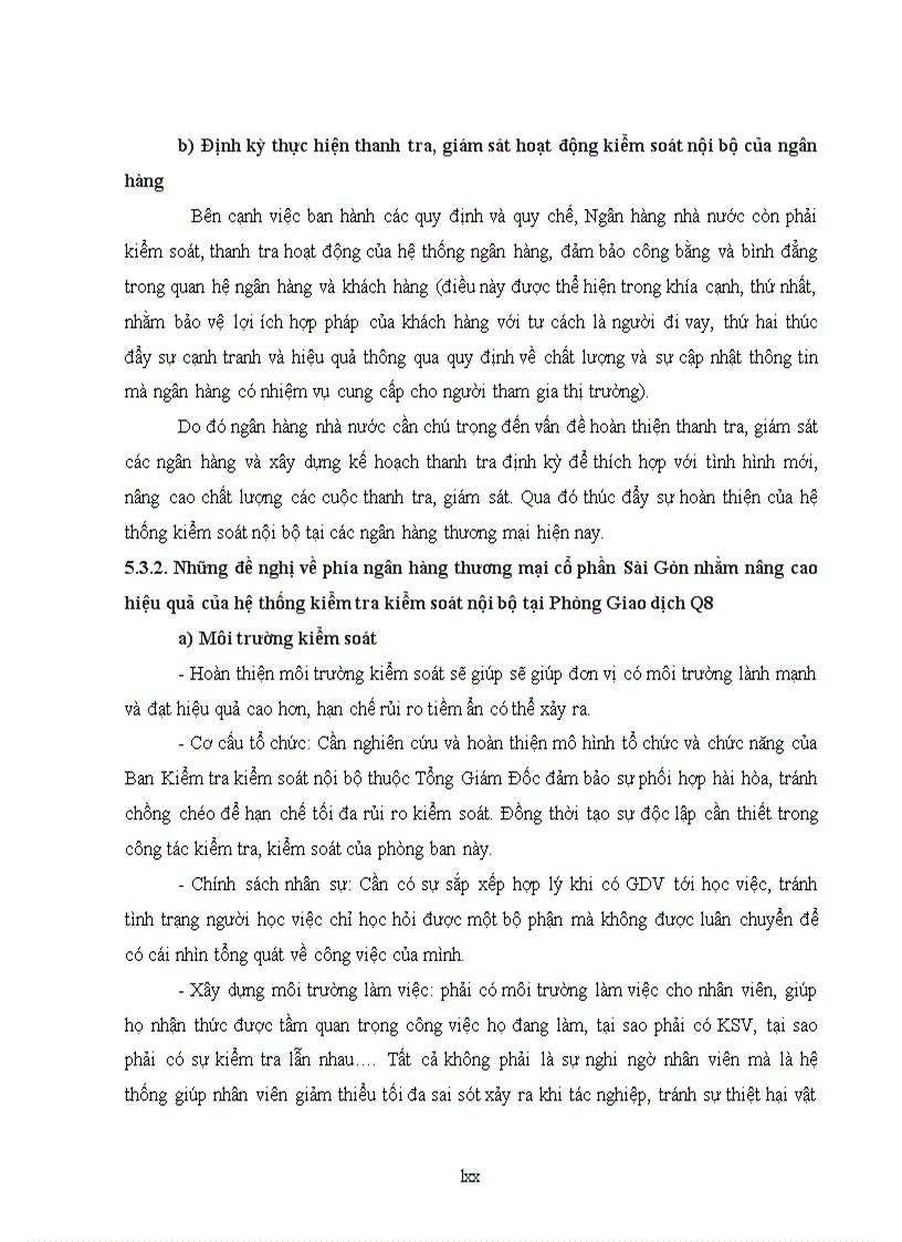image for page Kiểm soát nội bộ nghiệp vụ tiền gửi theo cơ chế giao dịch một cửa tại phòng giao dịch ngân hàng thương mại cổ phần Sài Gòn