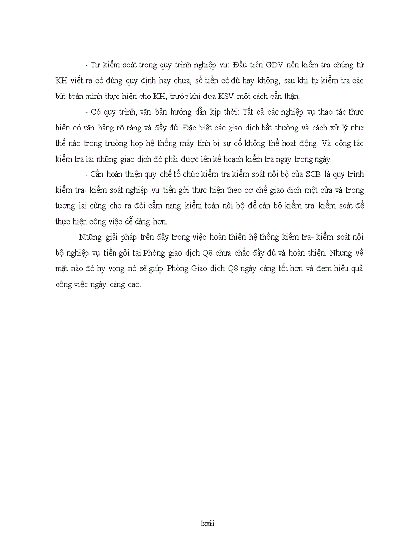 image for page Kiểm soát nội bộ nghiệp vụ tiền gửi theo cơ chế giao dịch một cửa tại phòng giao dịch ngân hàng thương mại cổ phần Sài Gòn