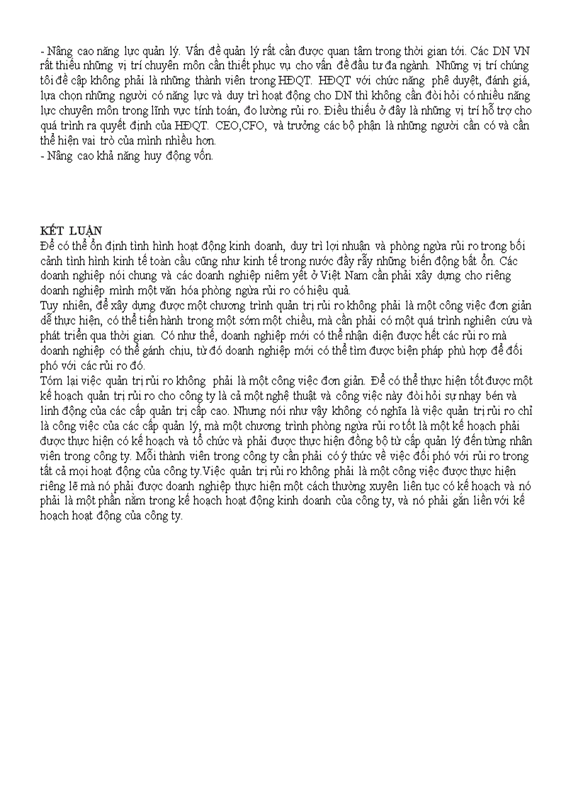 image for page Việc quản trị rủi ro của các công ty đã được niêm yết trên thị trường chứng khoán Việt Nam