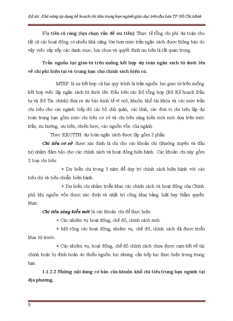 image for page Khả năng áp dụng kế hoạch chi tiêu trung hạn ngành giáo dục trên địa bàn TP Hồ Chí Minh