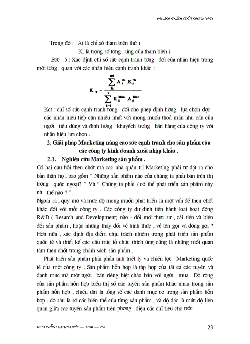 image for page Thực trạng sức cạnh tranh của sản phẩm nông sản của công ty INTIMEX trên thị trường Mỹ