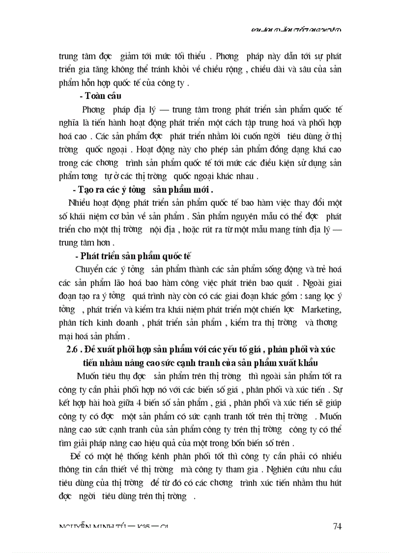image for page Thực trạng sức cạnh tranh của sản phẩm nông sản của công ty INTIMEX trên thị trường Mỹ