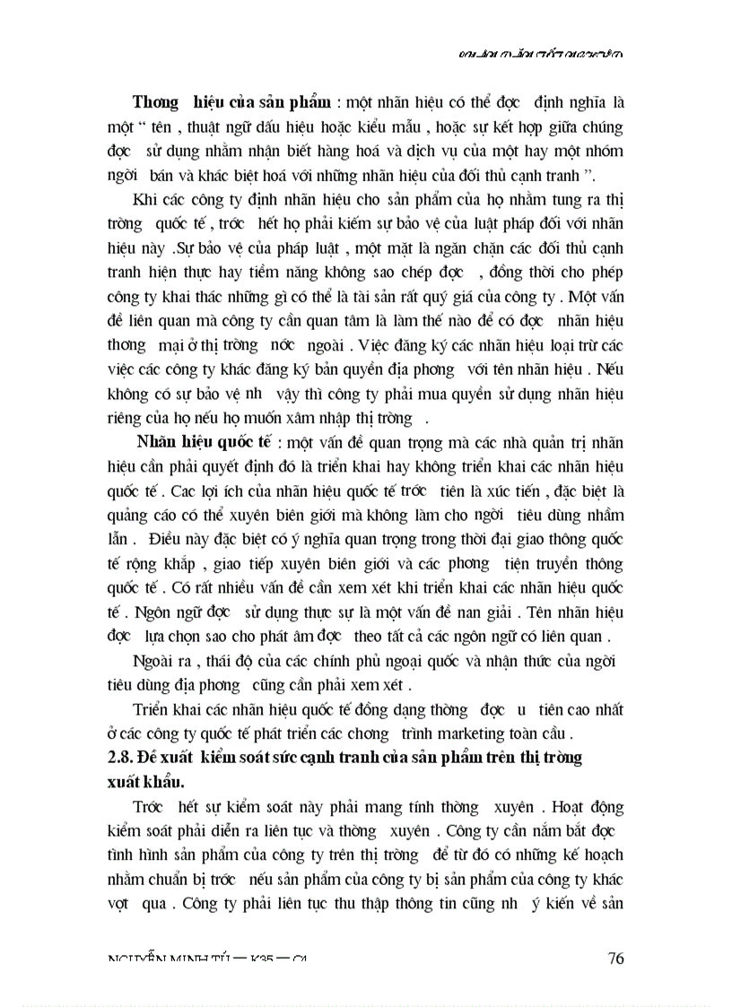 image for page Thực trạng sức cạnh tranh của sản phẩm nông sản của công ty INTIMEX trên thị trường Mỹ