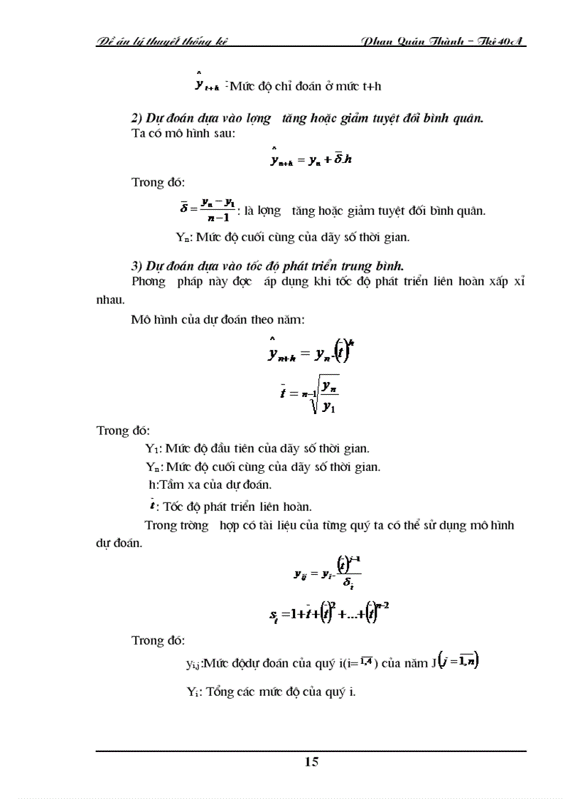image for page Dãy số thời gian trong việc phân tích và dự đoán thống kê về Du Lịch