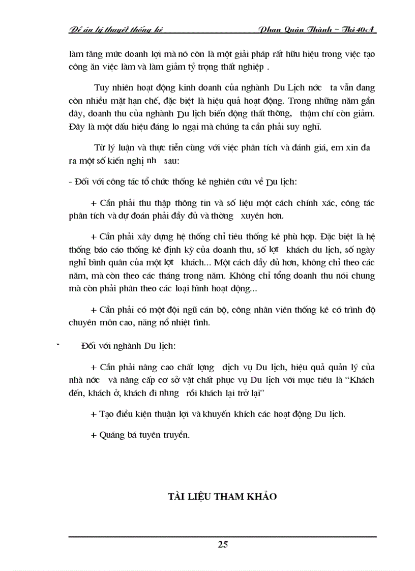 image for page Dãy số thời gian trong việc phân tích và dự đoán thống kê về Du Lịch
