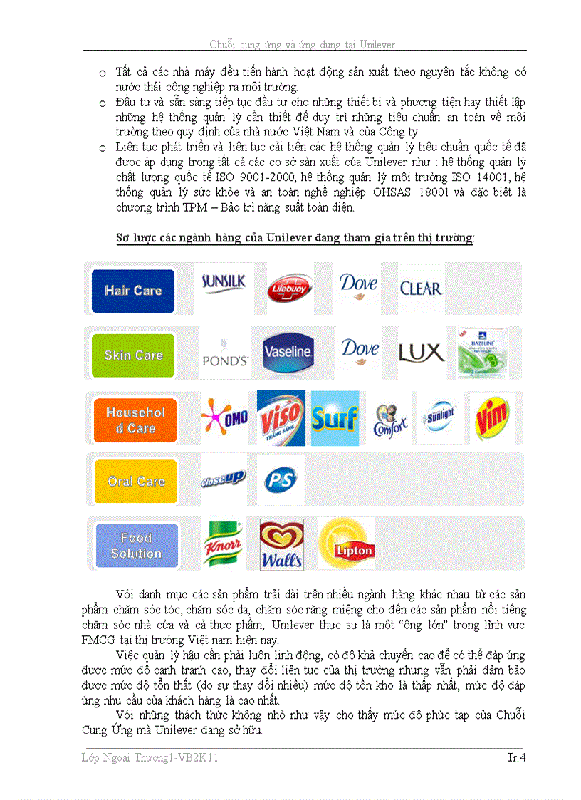 Danh mục hàng hóa của Unilever các sản phẩm của Unilever  Dịch Vụ Setup  Siêu Thị Mini ISAAC Khóa Học Đào Tạo Kinh Doanh
