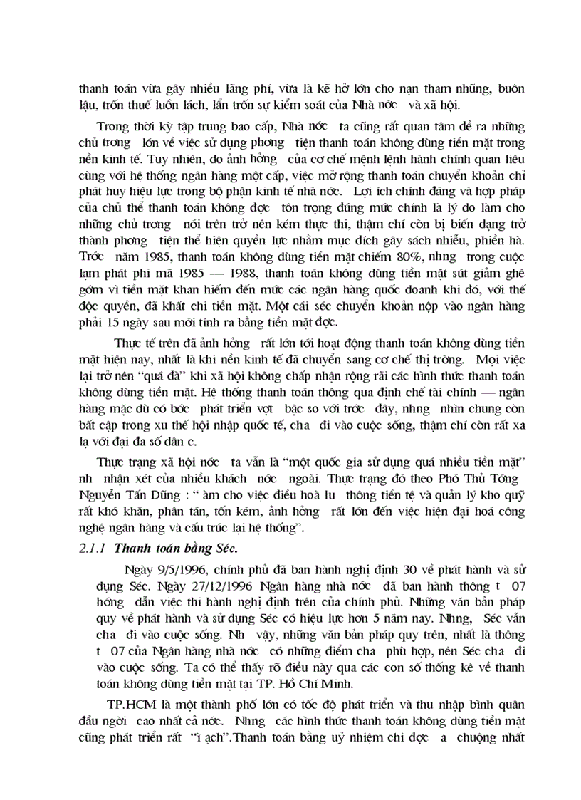 image for page Vấn đề thanh toán không sử dụng tiền mặt ở Việt Nam hiện nay