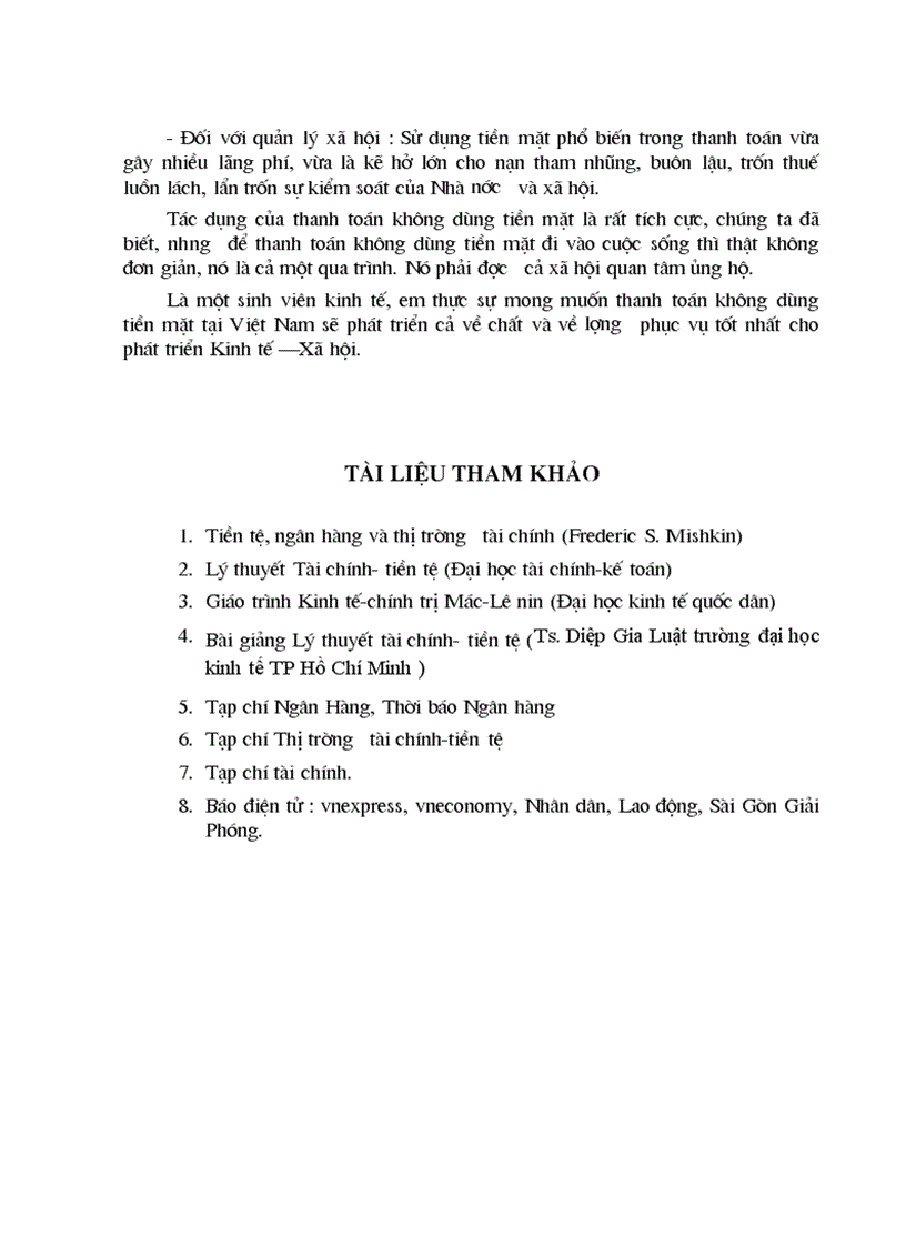 image for page Vấn đề thanh toán không sử dụng tiền mặt ở Việt Nam hiện nay