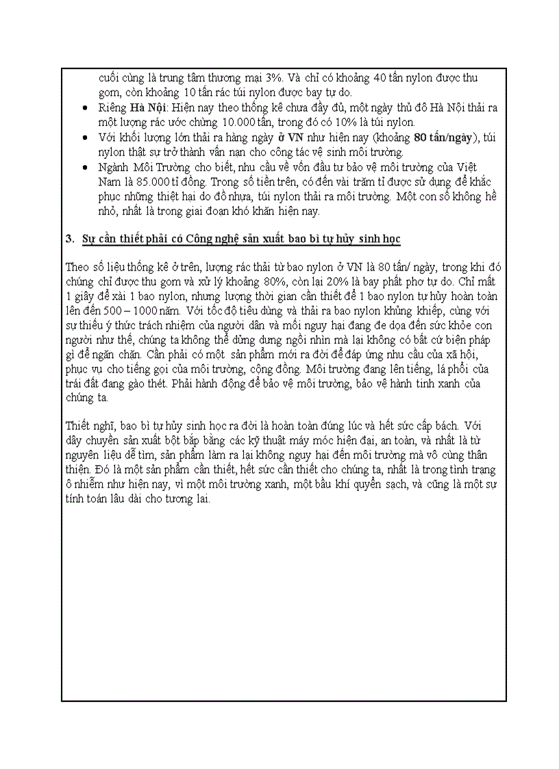 image for page Lợi ích của công nghệ sản xuất bao bì tự hủy sinh học bằng bột bắp ở VN