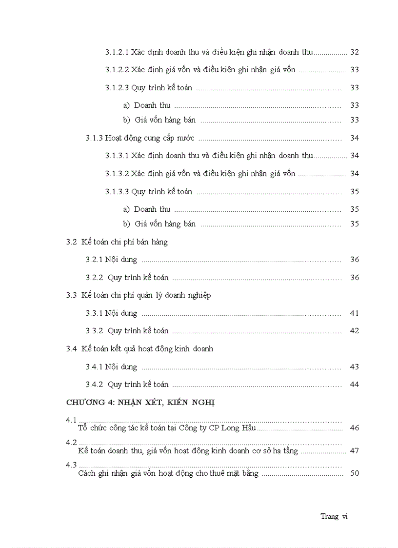 Kế toán doanh thu chi phí và kết quả hoạt động sản xuất kinh doanh tại cty cp long hậu