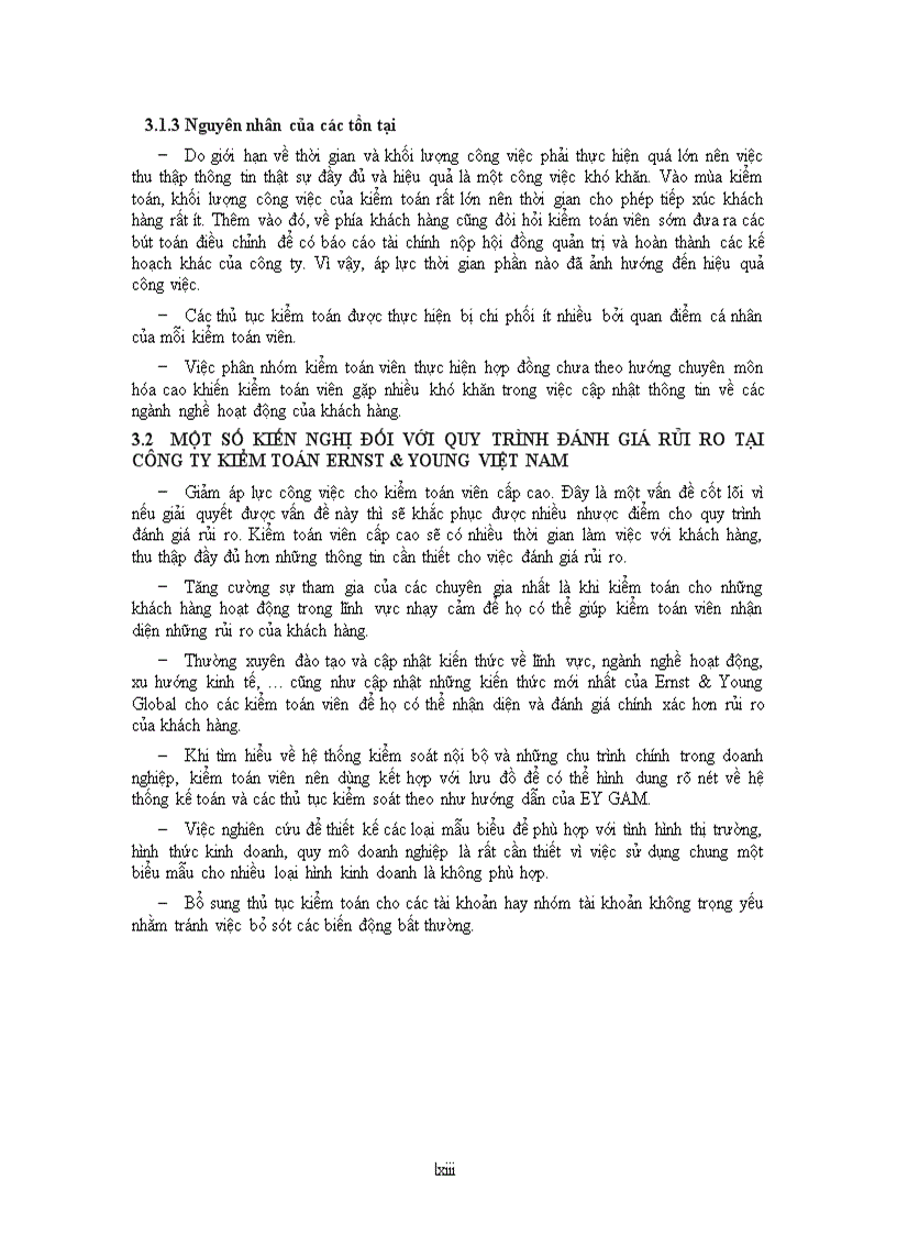 image for page Quy trình đánh giá rủi ro trong giai đoạn chuẩn bị kiểm toán tại công ty kiểm toán Ernst Young Việt Nam